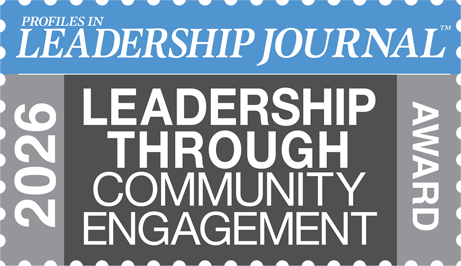 Profiles in Leadership Journal 2026 Leadership Through Community Engagement Award